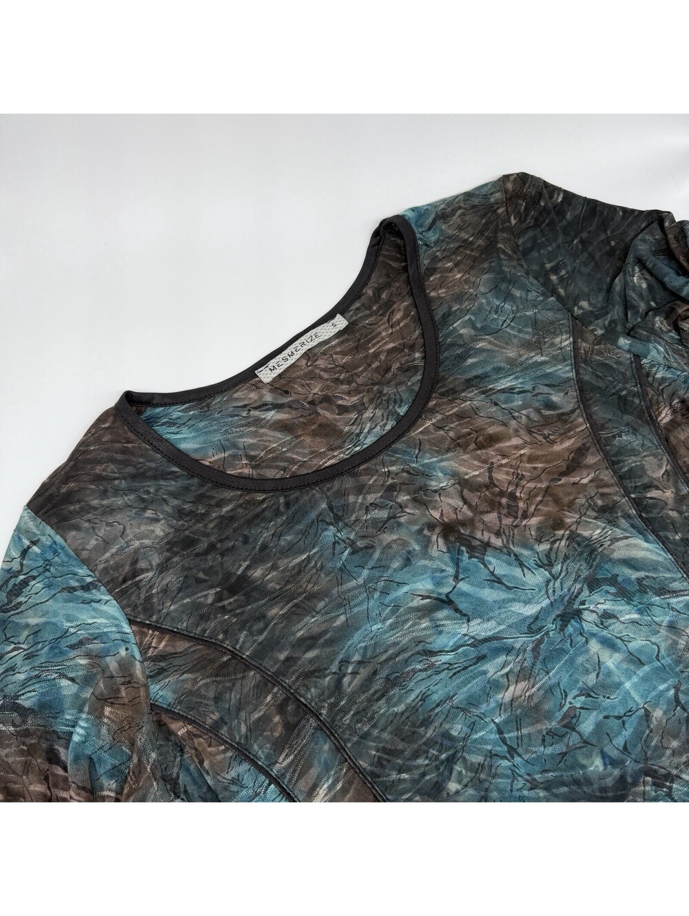 Vintage Mesmerize Floral Y2K Fairycore 3/4 Sleeve Top S